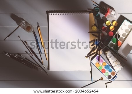 Similar – Image, Stock Photo for the lies of neon lights and paper.