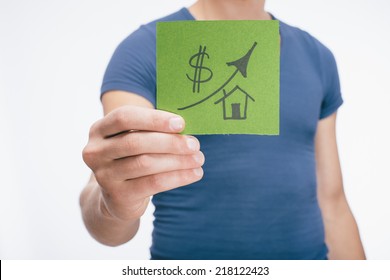 drawing a picture in his hand appreciation of real estate