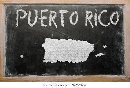 drawing puerto rico blackboard