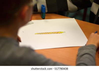 drawing in school