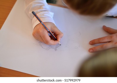drawing in school