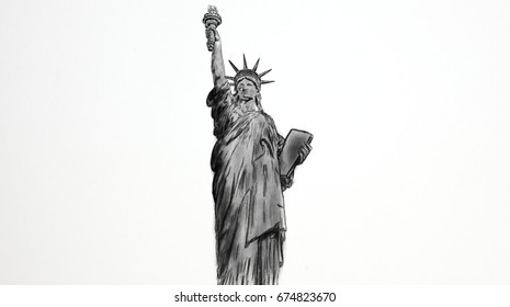 Drawing the Statue Liberty