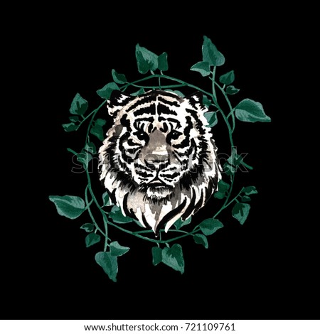 drawing of a tiger