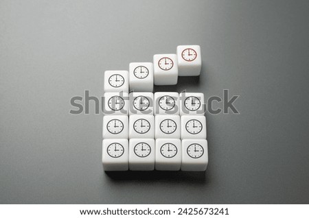 Drawing up a time schedule. Add more work. Time estimation blocks, efficiently adjusting schedules. Stress over overburdened schedules. Staying adaptable