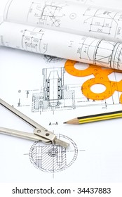 Drawing and various tools - Shutterstock ID 34437883