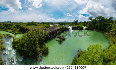 Dray Sap Waterfall is located between the two provinces of Daklak and Dak Nong, Vietnam