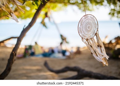 Dreamcatcher Luxury Beach Picnic Decor At Sunset