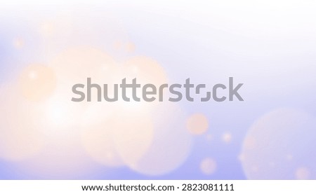 A dreamy abstract background featuring soft pastel purple and white gradients with subtle glowing lens flare circles and bokeh light spots
