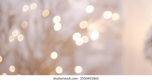 A dreamy, blurred background featuring soft, warm fairy lights. - Powered by Shutterstock