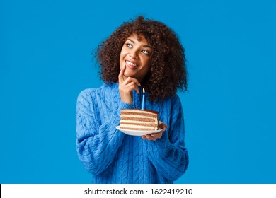 African American Woman Holding Birthday Cake Images, Stock Photos ...