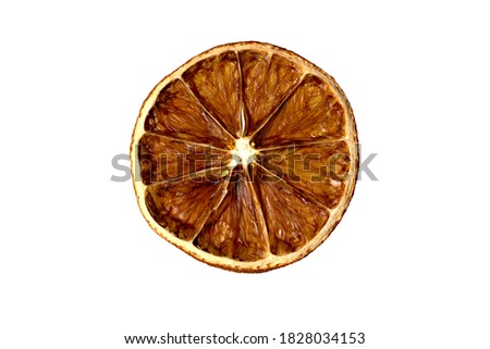Dreid orange isolated on white background