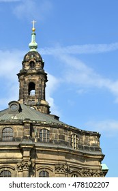 DRESDEN, GERMANY - 20 July, 2014: Old Church Dom In Dresden