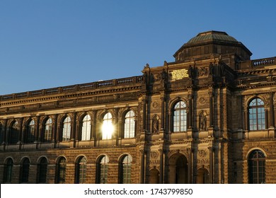 Dresden, Germany - April 12 2020: The Old Masters Picture Gallery (Gemäldegalerie Alte Meister) In The Zwinger In Dresden