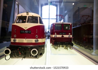 Dresden / Germany - August 17. 2019 : Dresden Transport Museum