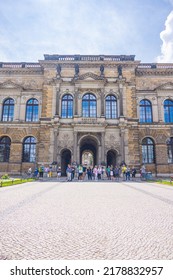 Dresden, Germany - June 28, 2022: Entrance To The Gemäldegalerie Alte Meister (Old Masters Gallery), Part Of The Dresden State Art Collections. Located At The Dresdner Zwinger Beside The Semper Opera