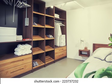 Dress Closet In Bed Room 