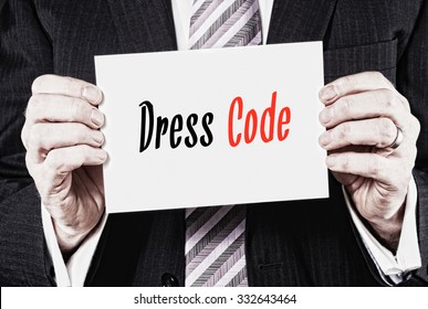 Dress Code, Induction Training Headlines Concept.