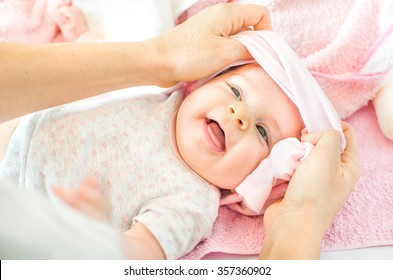 Dressing Newborn Baby Pink