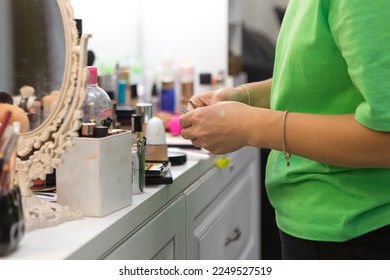dressing table in a beauty salon - Shutterstock ID 2249527519