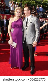 Drew Brees And Brittany Brees At The 2012 ESPY Awards Held At The Nokia Theatre L.A. Live In Los Angeles, USA On July 11, 2012.