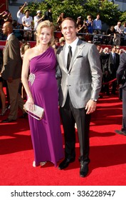 Drew Brees And Brittany Brees At The 2012 ESPY Awards Held At The Nokia Theatre L.A. Live In Los Angeles, USA On July 11, 2012.