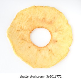 Dried Apple Chips. Raw Food Ideal For Vegans And Raw Foodism