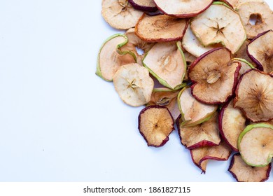 Dried apple slices on white background - Shutterstock ID 1861827115