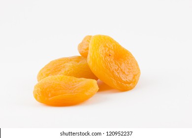 Dried apricot isolated on a white background - Shutterstock ID 120952237