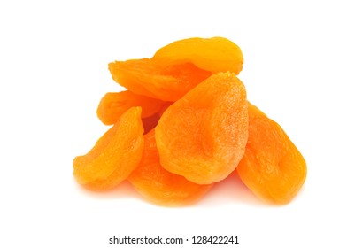 Dried Apricot Isolated On White