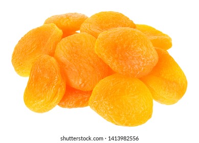 dried apricot isolated on a white background