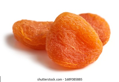 Dried Apricot Isolated On White Background