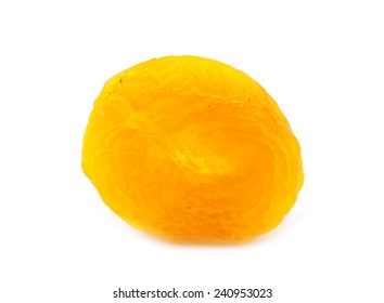 Dried Apricot Isolated On A White Background 