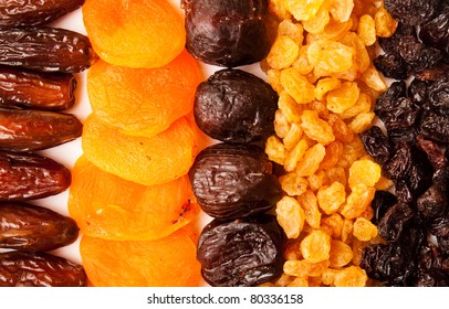 Dried Apricots, Raisins And  Dates