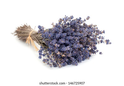 Dried Bunch Of Lavender Flowers