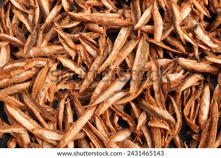 Dried camias, kamias or Averrhoa bilimbi. Asian and Philippine souring food ingredient.