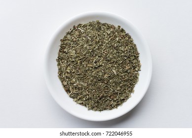 Dried Catnip In A Bowl