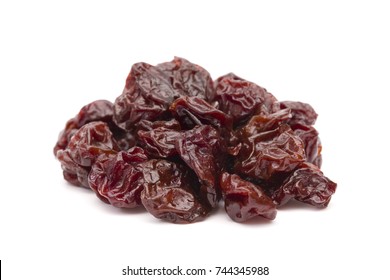 Dried Cherries On A White Background