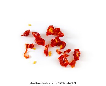 Dried Chili Isolated On White Background