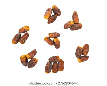 Dried dates clusters on Transparent background