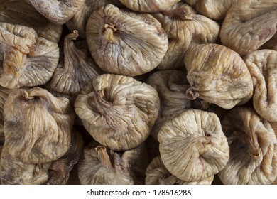 dried figs closeup as background