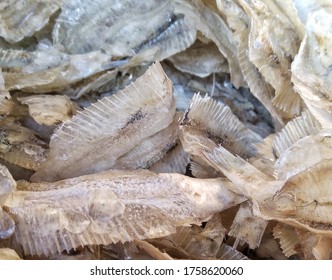 Dried fish meat sold in traditional markets - Shutterstock ID 1758620060