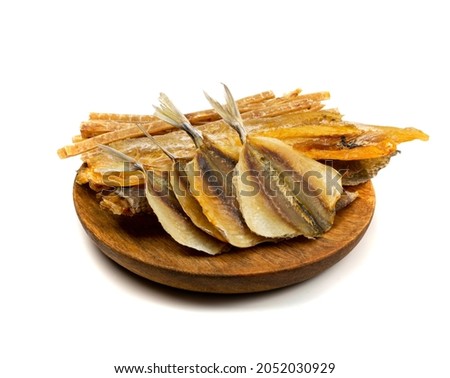 Similar – Image, Stock Photo Dried fish dried fish on bamboo grid