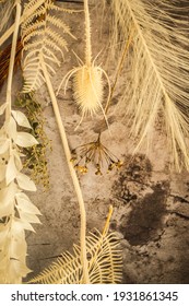 Dried Floral Arrangement With Thistle And Fern