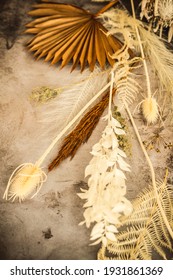 Dried Floral Arrangement With Thistle And Fern