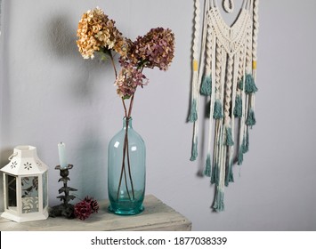 Dried Flower Bouquet, Hydrangea Arrangement