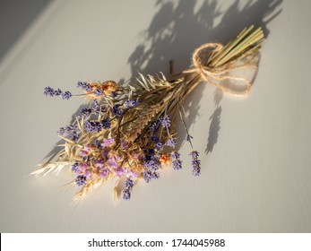 
Dried Flower Bouquet With Lavender