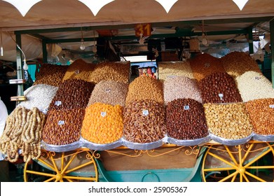 Dried Fruit In Djemaa El Fna Square, Marrakesh