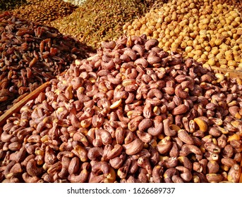 Dried Fruit Is The Main Product In Kashgar Bazaar, Xingjiang.