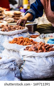 Dried Fruits In Local Leh Market, India. 