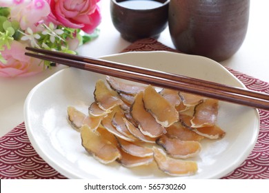 Dried Fugu And Sake